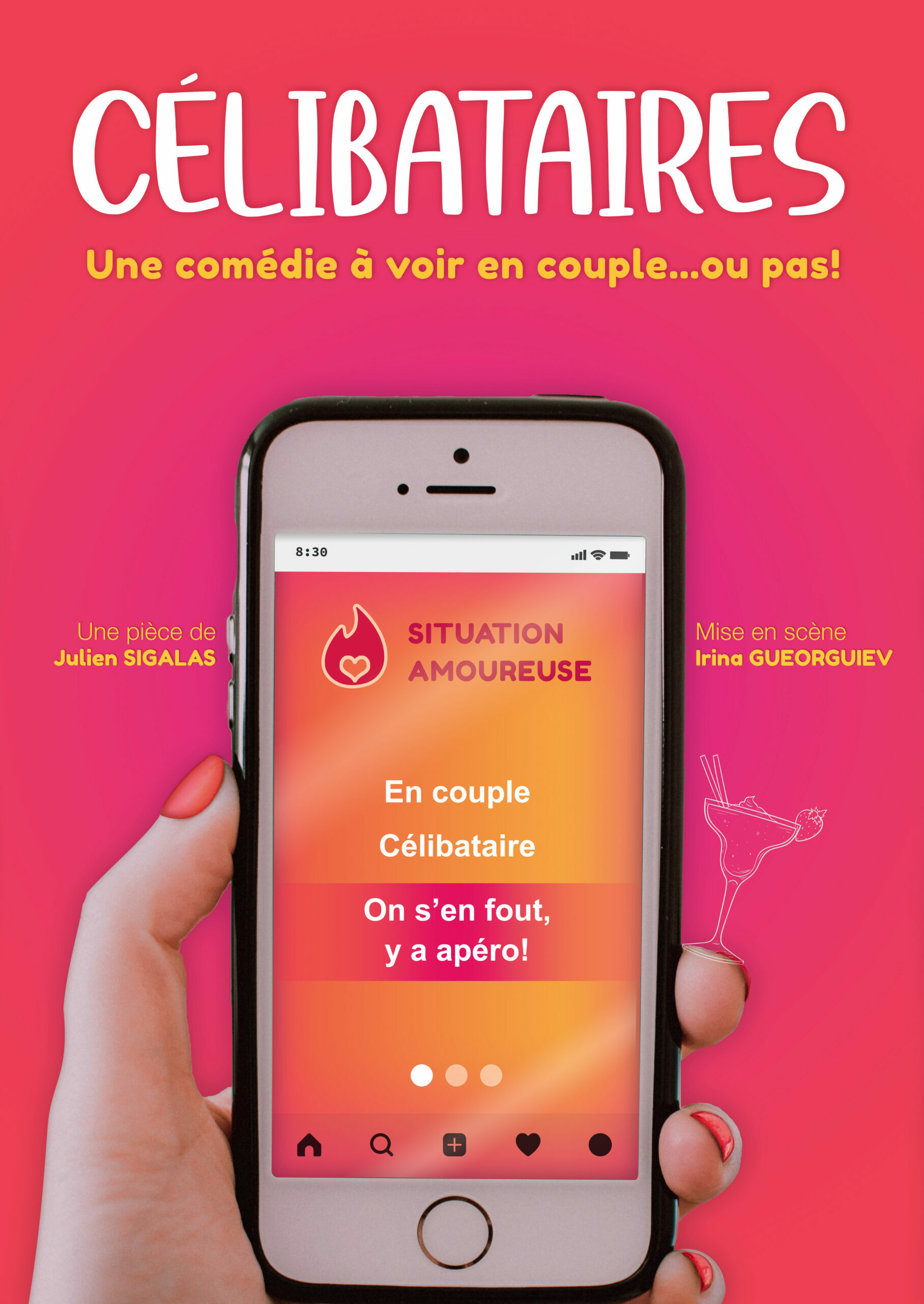 Affiche du spectacle Célibataires à la Comédie de Metz