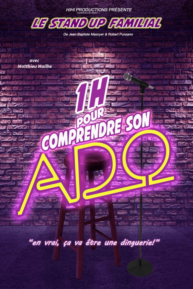 Affiche du spectacle 1h pour comprendre son ado à la Comédie de Metz