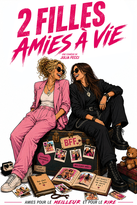 Affiche du spectacle 2 filles amies à vie à la Comédie de Metz