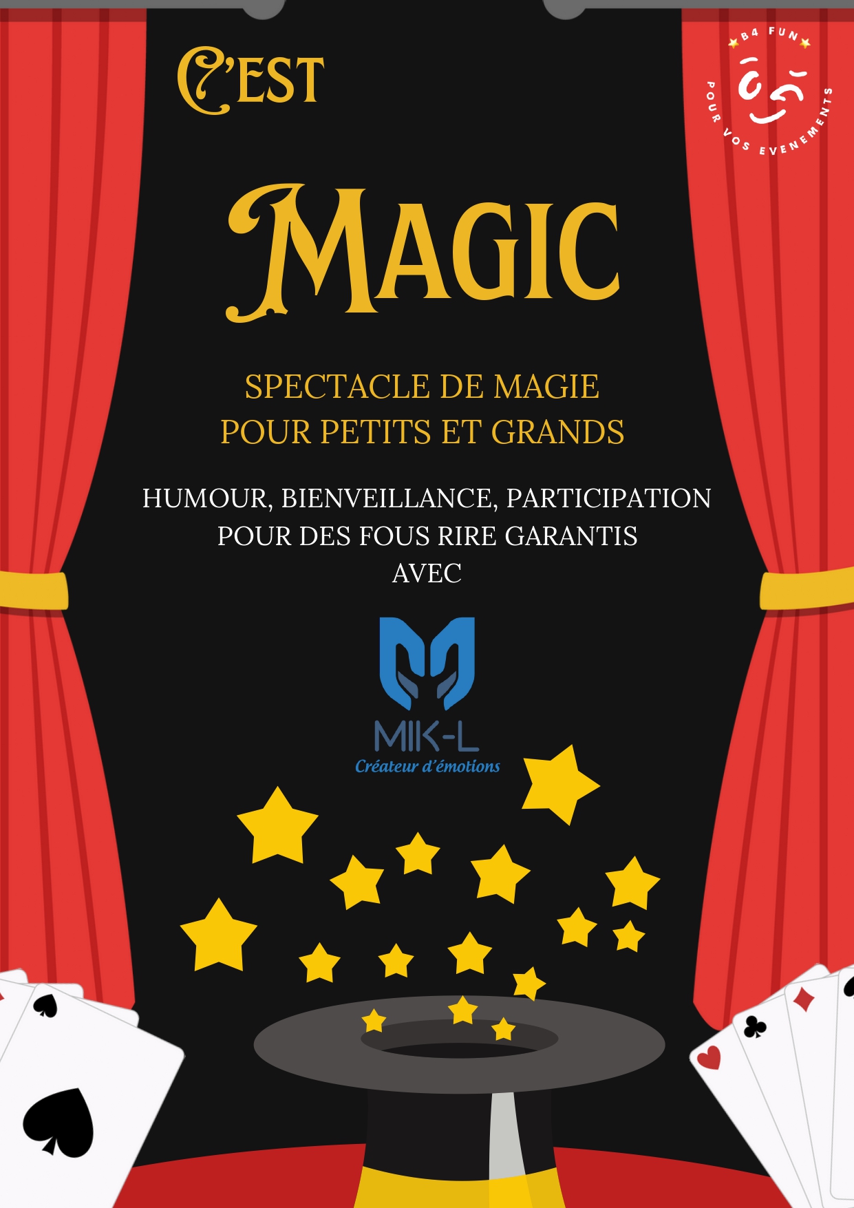 Affiche du spectacle C'est magic — Comédie de Metz