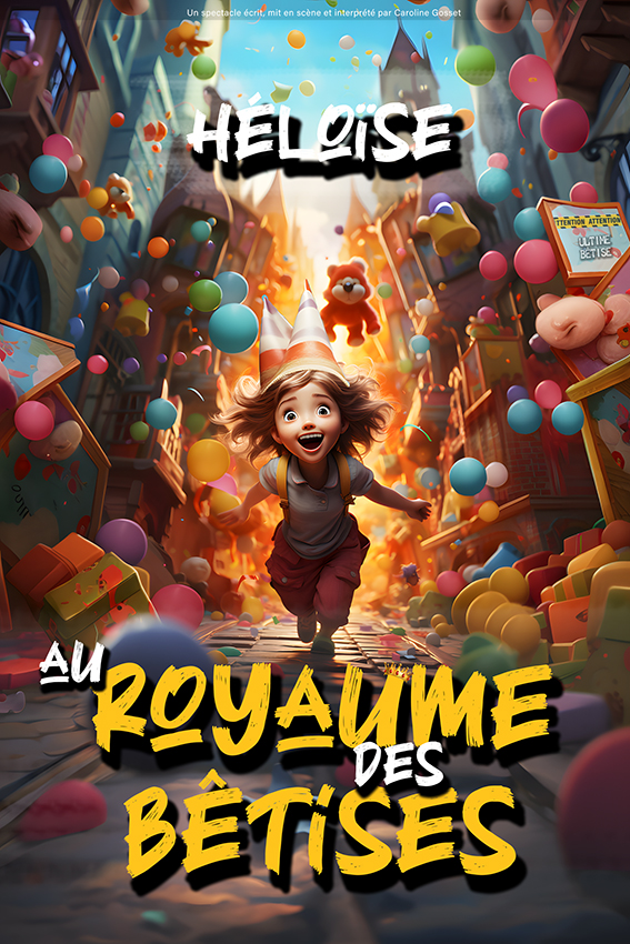 Affiche du spectacle Héloïse au royaume des bêtises à la Comédie de Metz