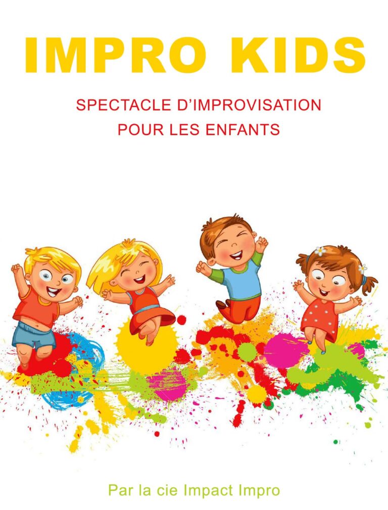 Affiche du spectacle Impro Kids à la Comédie de Metz