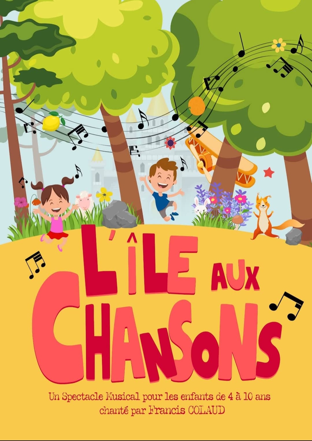 Affiche du spectacle L'île aux chansons — Comédie de Metz