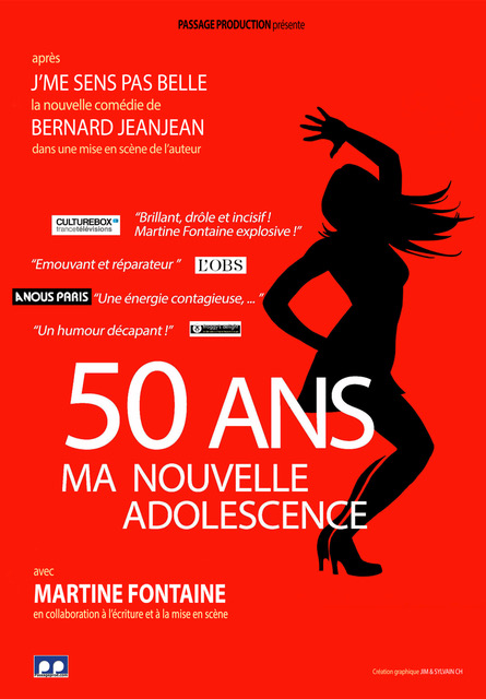 Affiche du spectacle Martine Fontaine dans 50 ans ma nouvelle adolescence à la Comédie de Metz