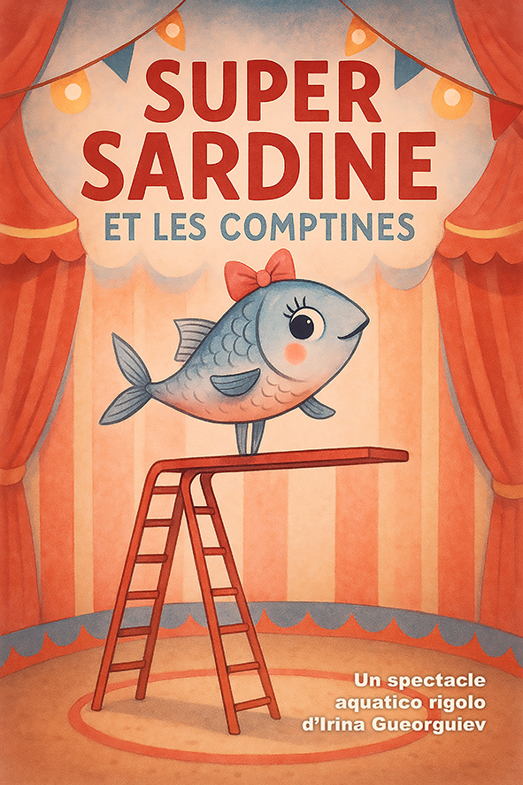 Affiche du spectacle Super Sardine et les comptines à la Comédie de Metz