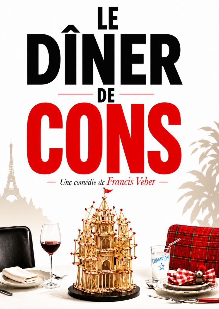 Affiche du spectacle Le dîner de cons à la Comédie de Metz