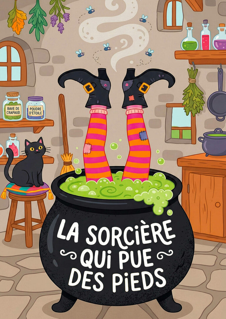 Affiche du spectacle La sorcière qui pue des pieds à la Comédie de Metz