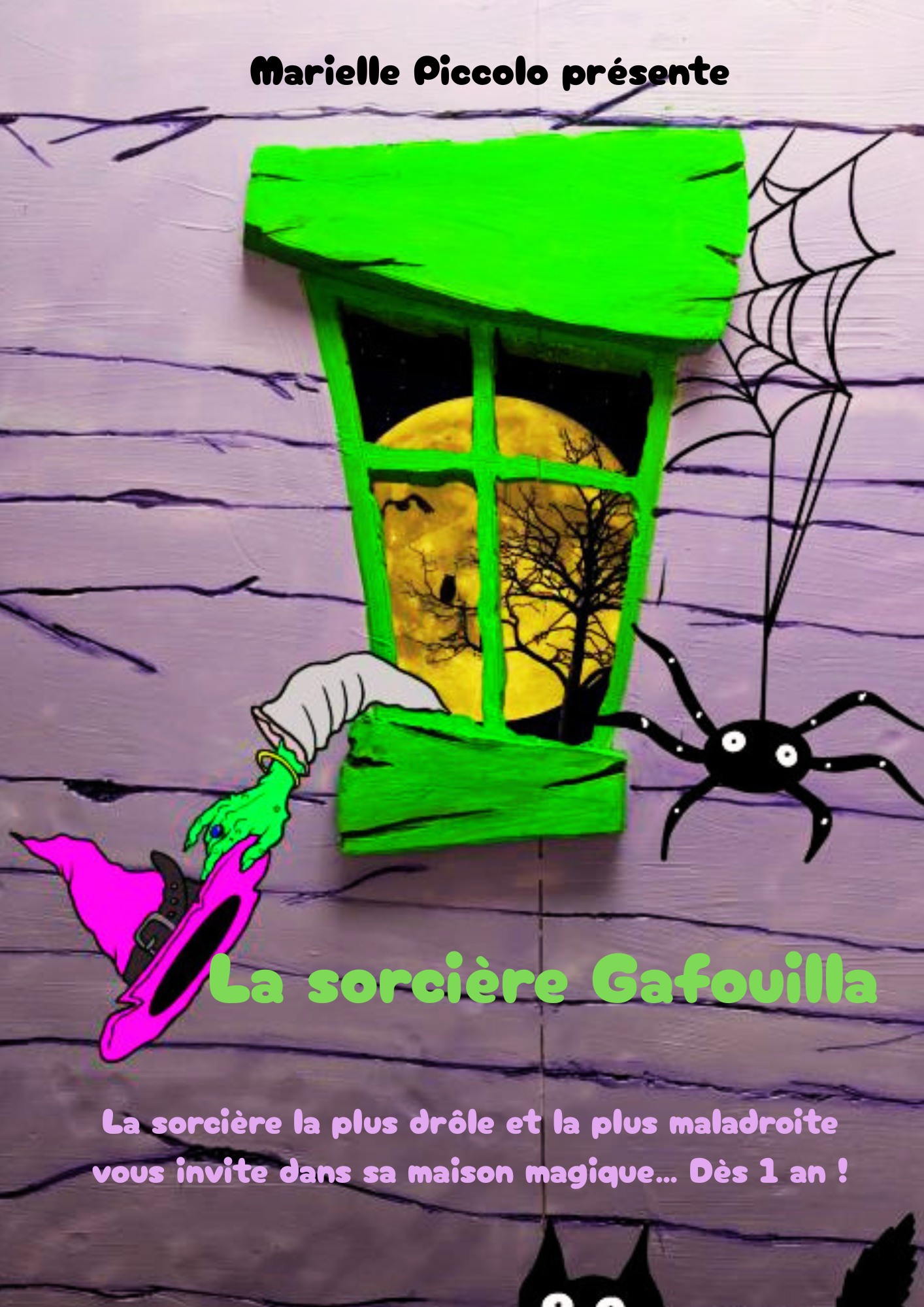 Affiche du spectacle La sorcière Gafouilla à la Comédie de Metz