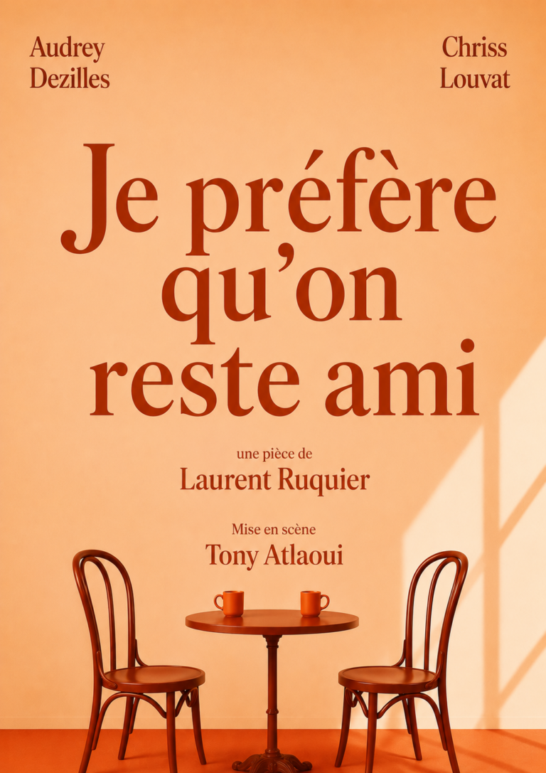 Affiche du spectacle Je préfère qu&rsquo;on reste amis à la Comédie de Metz